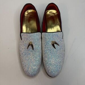 Men's Glitter Loafer Shoes Sparkle Formal Dress Shoes